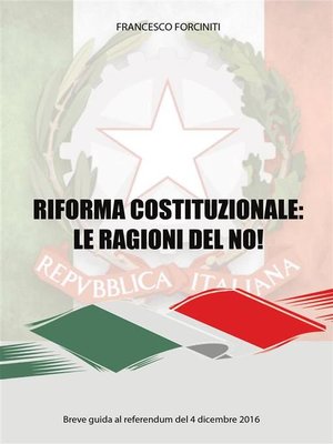 cover image of Riforma costituzionale